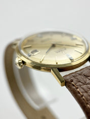 Omega Seamaster DeVille Factory Diamond Dial 35mm Solid Gold Men’s Watch