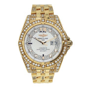 Breitling Cockpit 18k Yellow Gold 41mm Automatic Men’s Watch Factory Diamonds