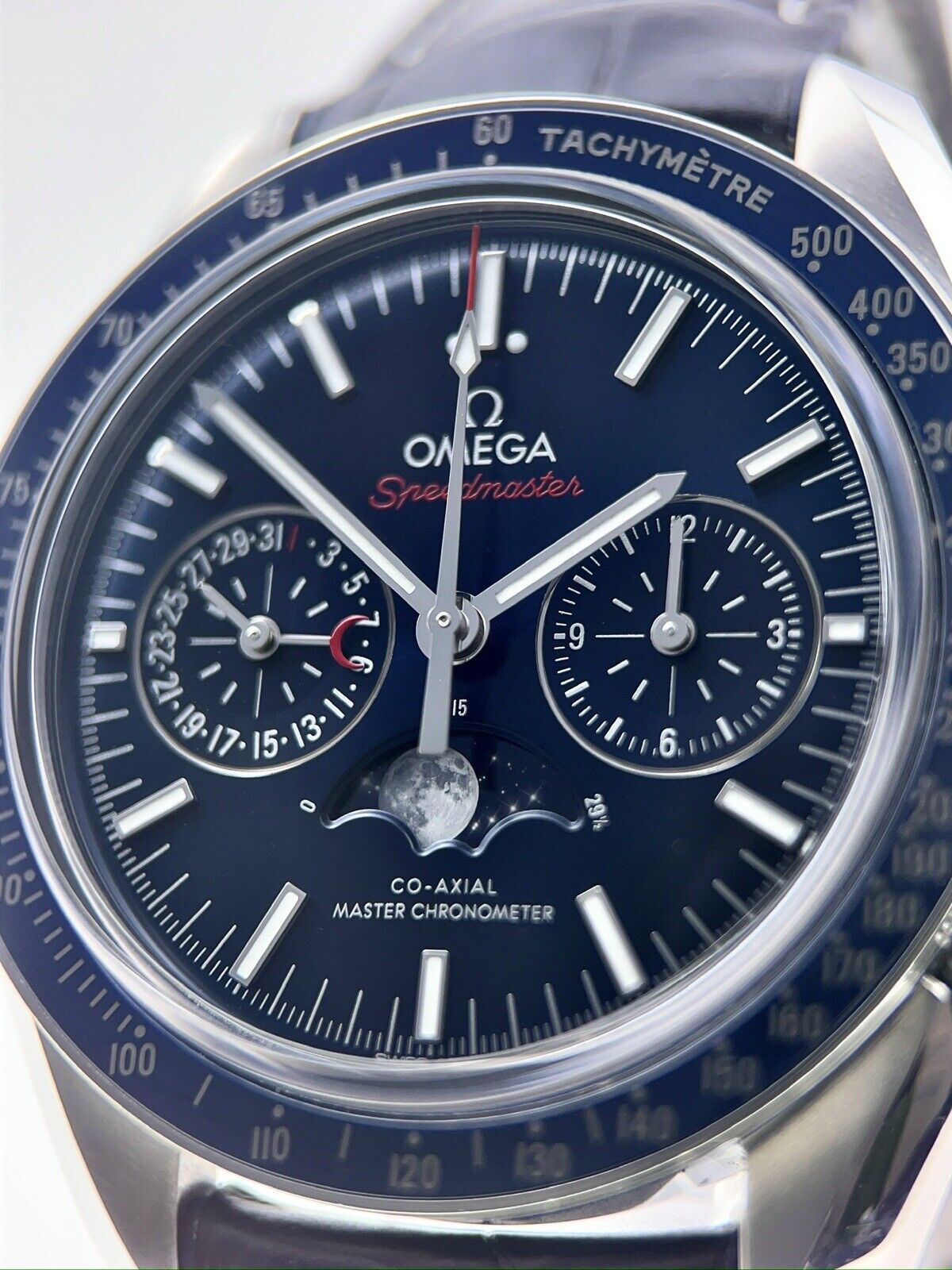 Omega Speedmaster Stainless Steel Blue 44mm Automatic Men’s 304.33.44.52.03.001