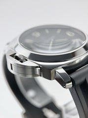 Panerai Luminor Base Logo Stainless Steel Black 44mm Manual Wind Watch PAM00733