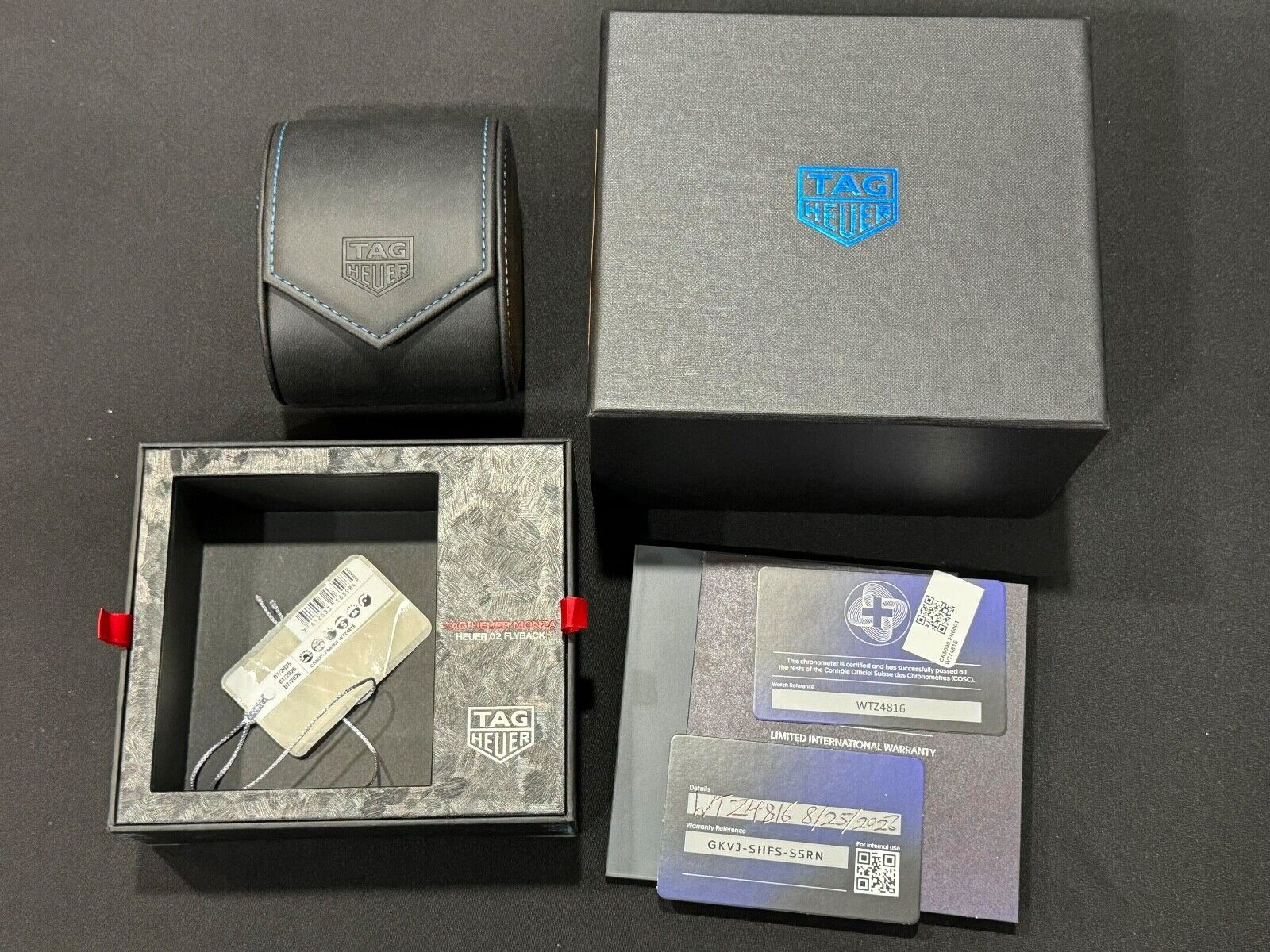 NEW Tag Heuer Monza Carbon Flyback CR5090-1 Automatic 42mm - Box And Papers