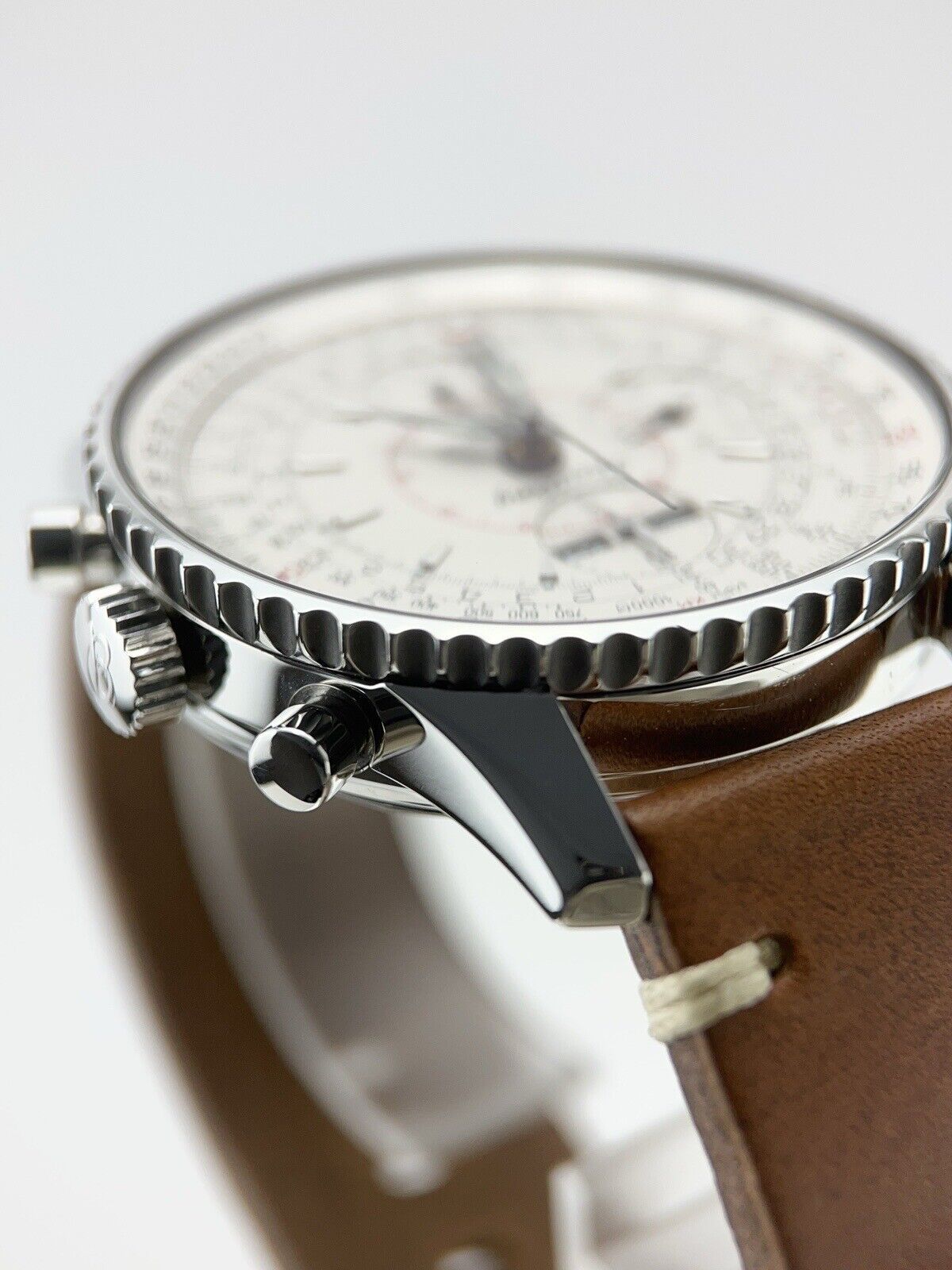 Breitling Montbrillant Datora Stainless Steel White 43mm Automatic Men’s Watch