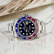 Rolex GMT-Master II "Pepsi" Auto 40mm White Gold Mens Bracelet Watch 116719BLRO