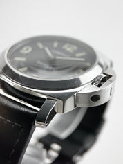 Panerai Luminor Base Logo Manual Wind 44mm Steel Mens Strap Watch PAM1000