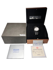 Panerai Luminor Automatic Steel Watch 40mm White Dial PAM00051 - Box & Papers