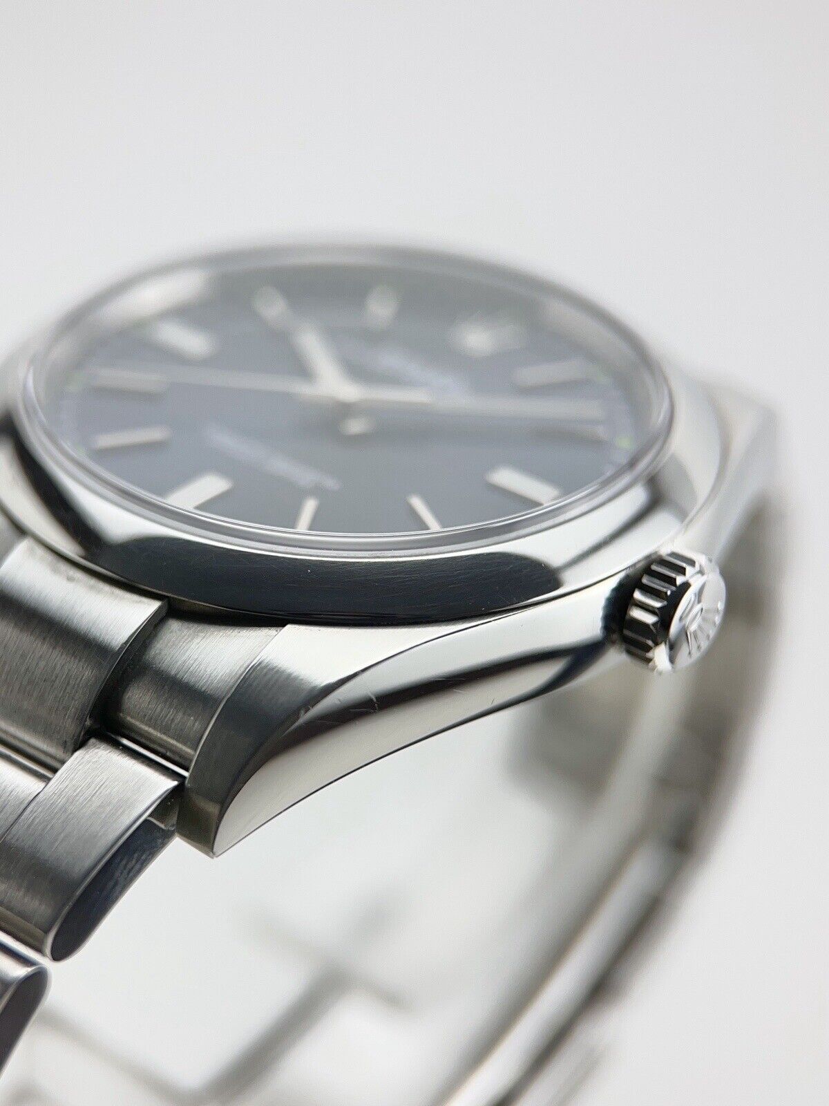 Rolex Oyster Perpetual Stainless Steel Blue 39mm Automatic Men’s Watch 114300