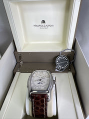 MAURICE LACROIX Masterpiece Automatic Day Date Month Swiss Moonphase  MP 6439