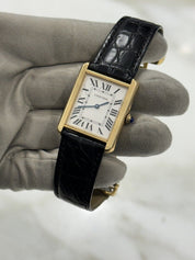 Cartier Tank Solo Rose 18k Gold 3167 27.5mm Quartz Movement Unisex Watch