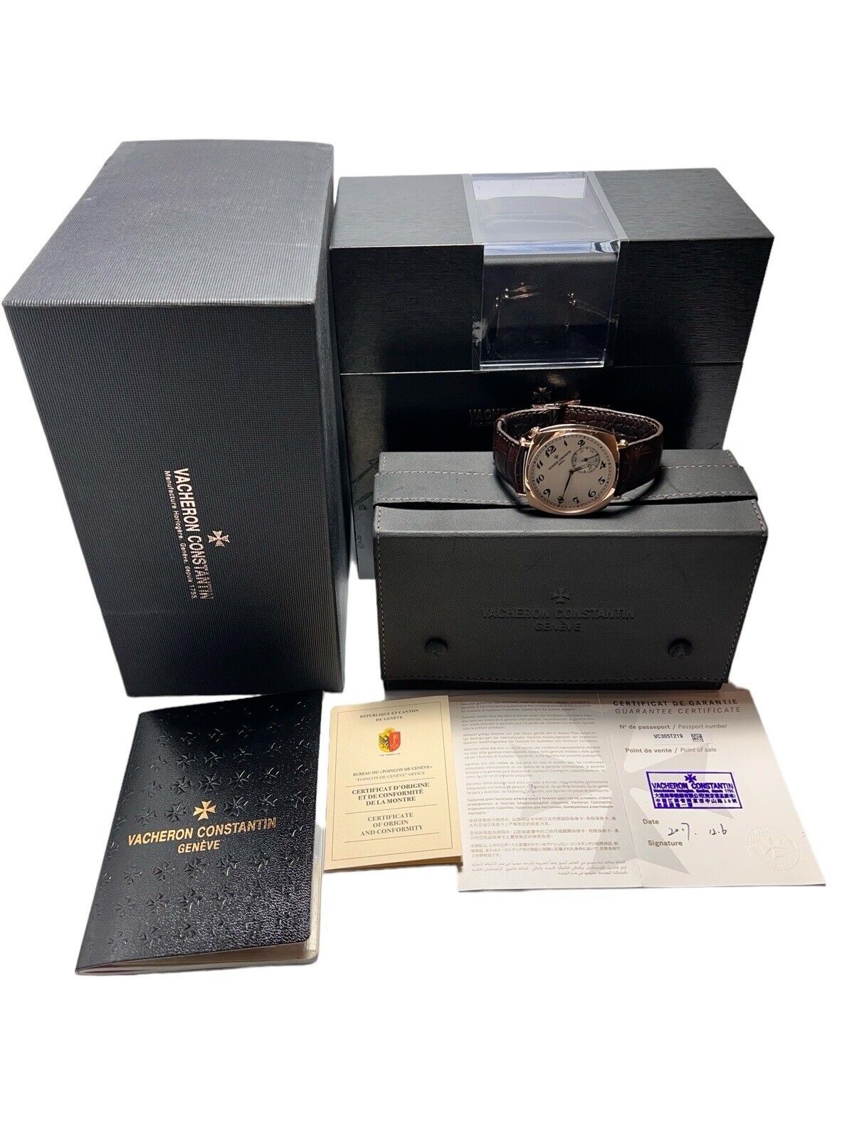 Vacheron Constantin 1921 18k Rose Gold White 40mm Manual Wind Men’s Watch
