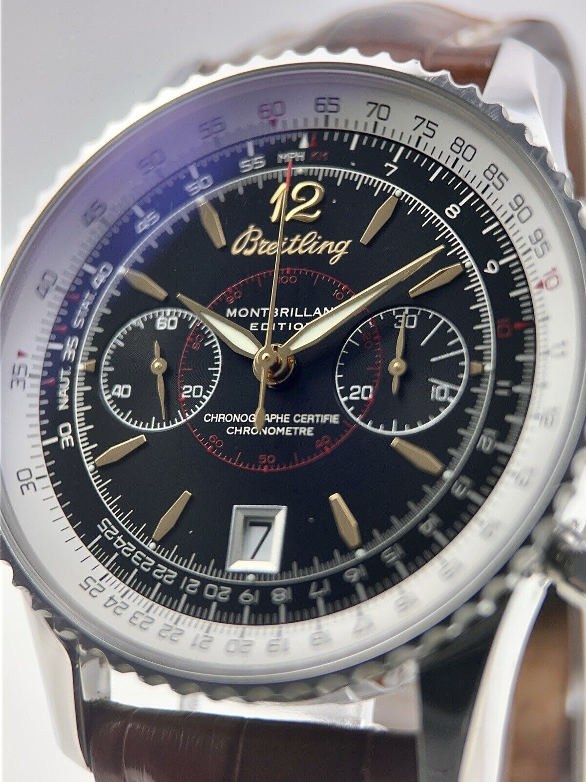 Breitling Montbrilliant Stainless Steel 43mm Automatic Men’s Watch A48330