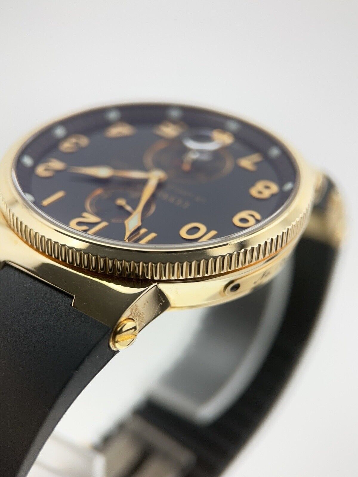 Ulysse Nardin Marine Chronometer 18k Rose Gold Black 41mm Automatic Men’s Watch