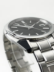 Grand Seiko Heritage Stainless Steel Black 40mm Quartz Men’s Watch SBGV207