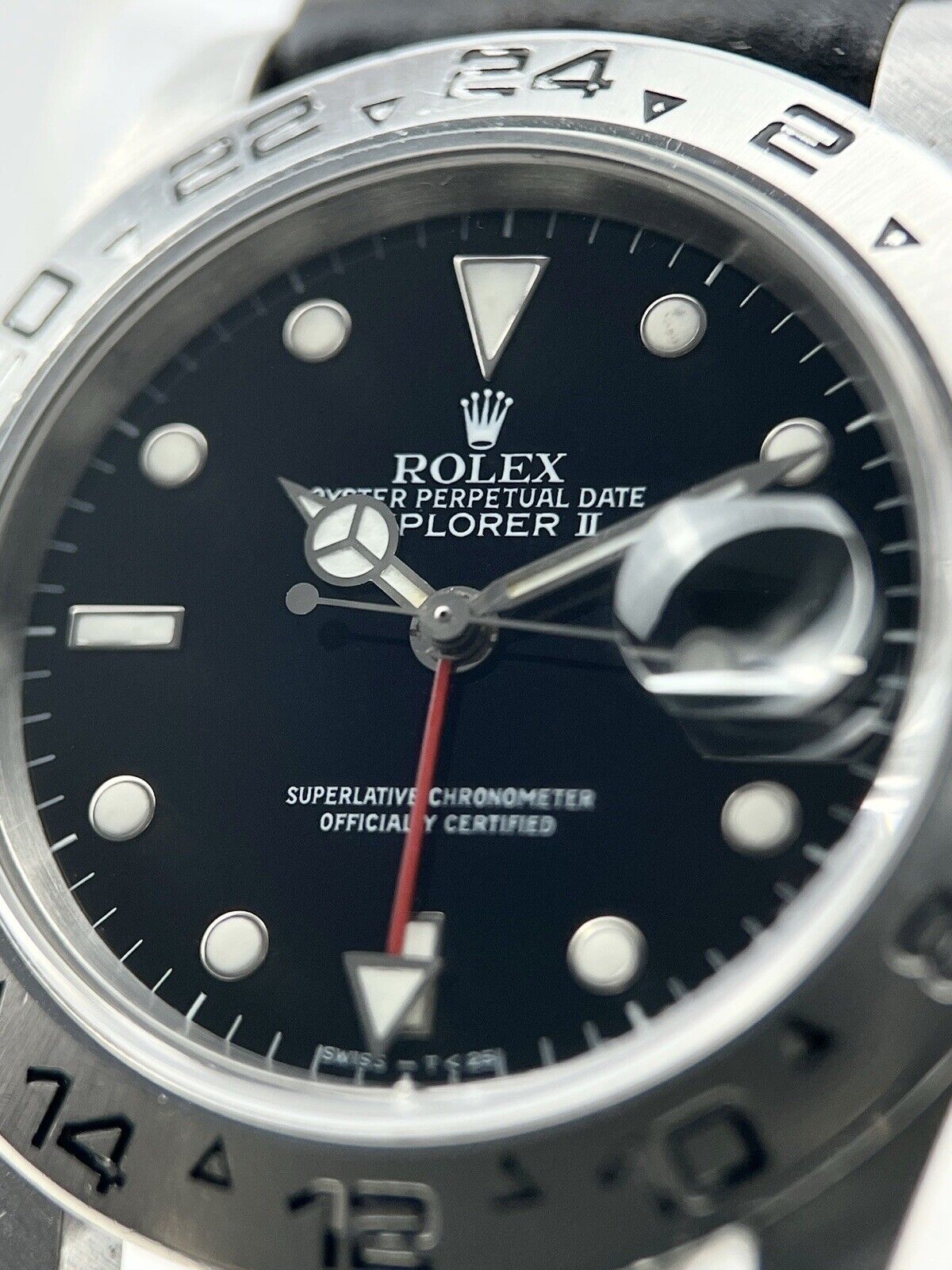 Rolex Explorer II 40mm Automatic Stainless Steel Mens Watch Ref - 16550
