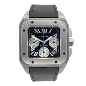 2010 Cartier Santos 100 Automatic Chronograph 47x55mm Titanium -  Box & Papers