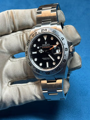 Rolex Explorer II Black 216570 Stainless Steel GMT Date 42mm Men’s Watch