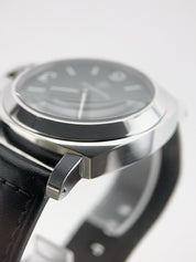 Panerai Base Logo Stainless Steel Black 44mm Automatic Men’s Watch PAM00000
