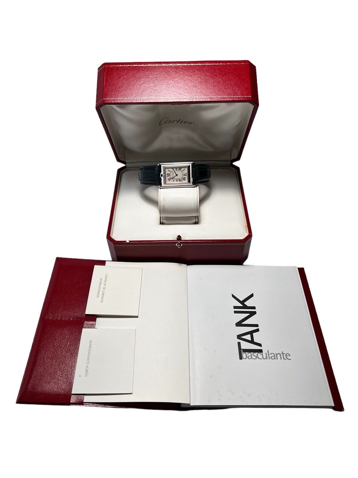 Cartier Basculante Manual Wind Watch 26x38mm Ref. 2390 - Box/Papers