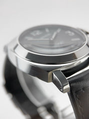 Panerai Base Logo Stainless Steel Black 44mm Automatic Men’s Watch PAM00000