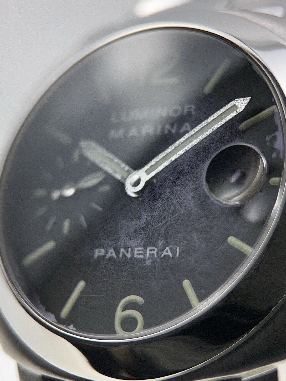 Panerai Luminor Marina Stainless Steel Black 40mm Automatic Mens Watch PAM00050