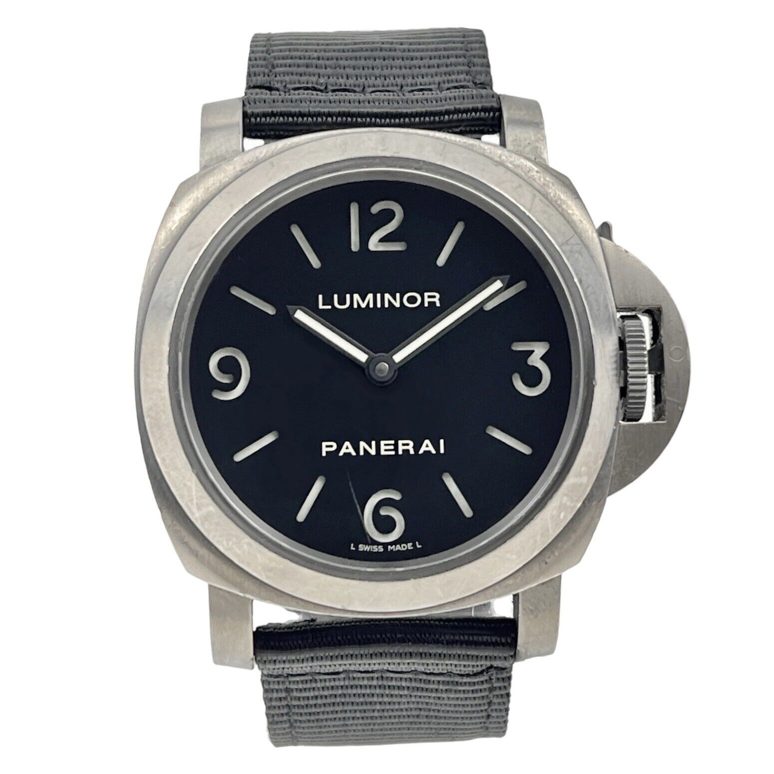 Panerai Luminor Base Manual Wind 44mm Titanium Watch PAM00176 - Box And Papers