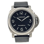 Panerai Luminor Base Manual Wind 44mm Titanium Watch PAM00176 - Box And Papers
