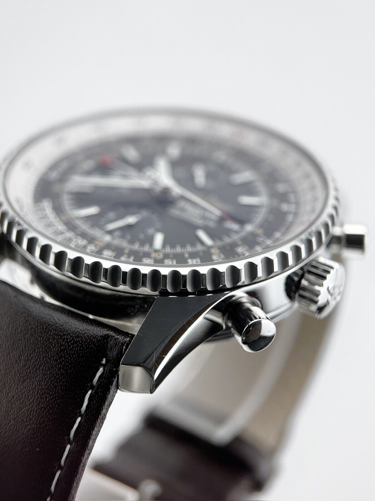 2019 Breitling Navitimer World Men's Black Dial Watch A24322 - Box And Papers