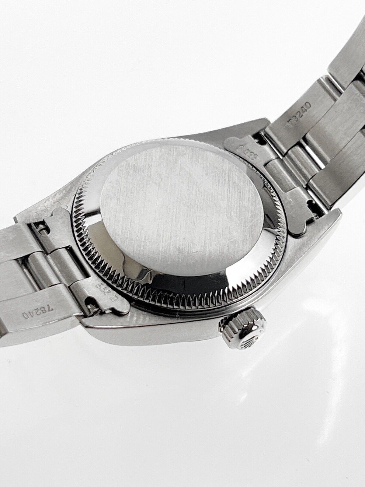 Rolex Oyster Perpetual 76080 Stainless Steel 24mm Watch Black Dial Automatic