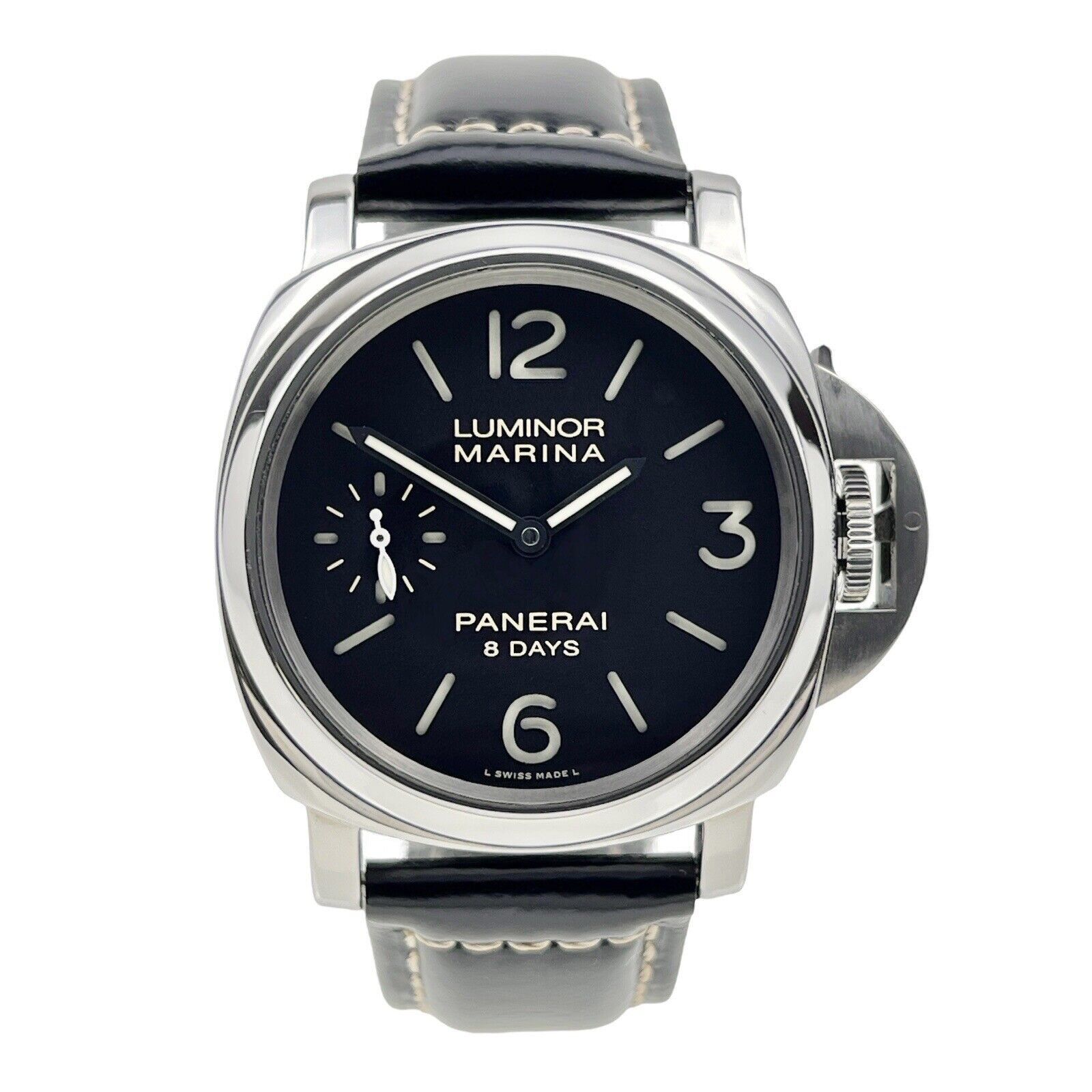 Panerai Luminor Marina 8 Days PAM00510 Manual Wind 44mm Black Dial Watch