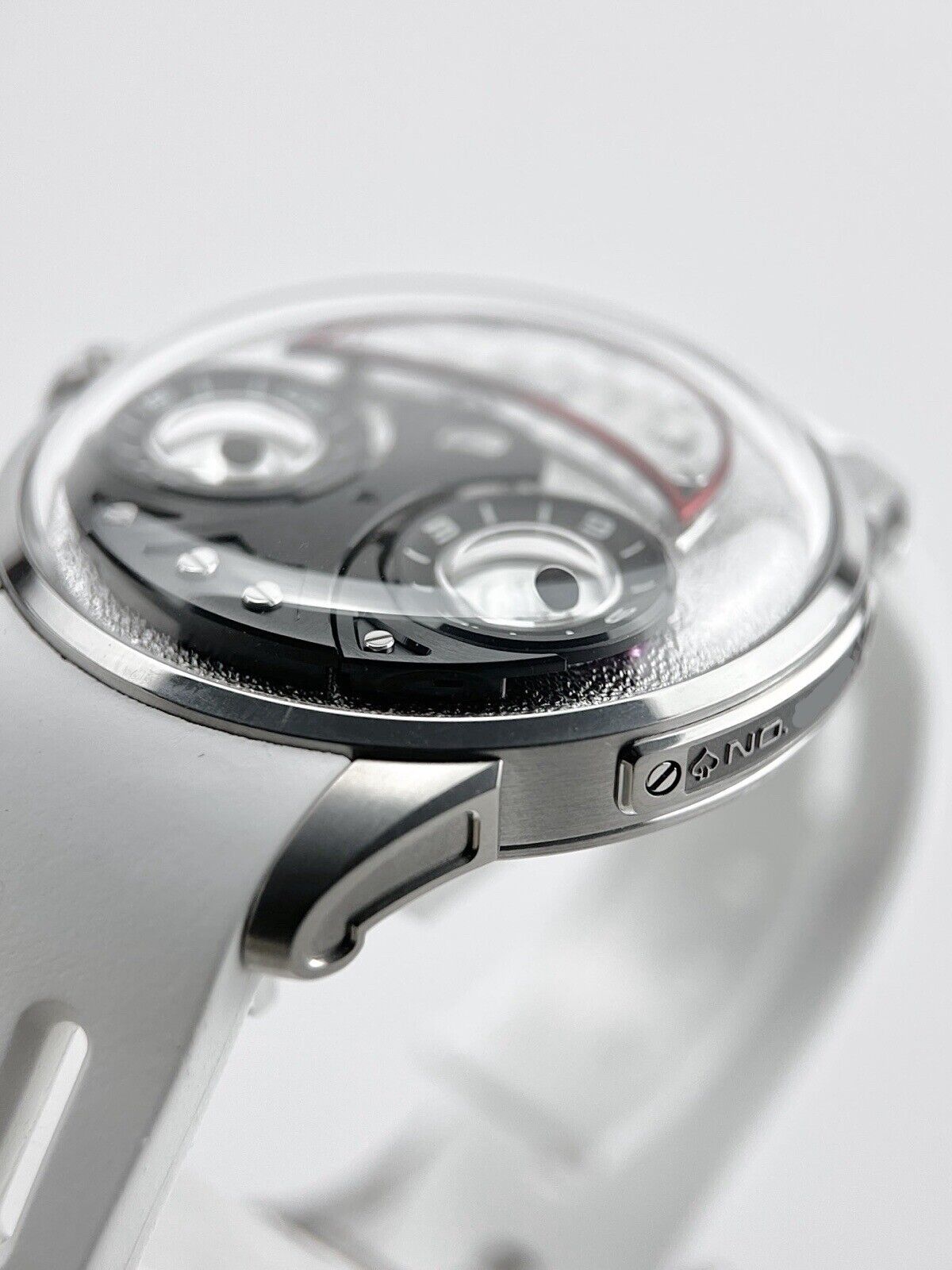 Behrens Chaykin Joker Automatic 42mm Watch BHR028T White Dial - Box And Papers