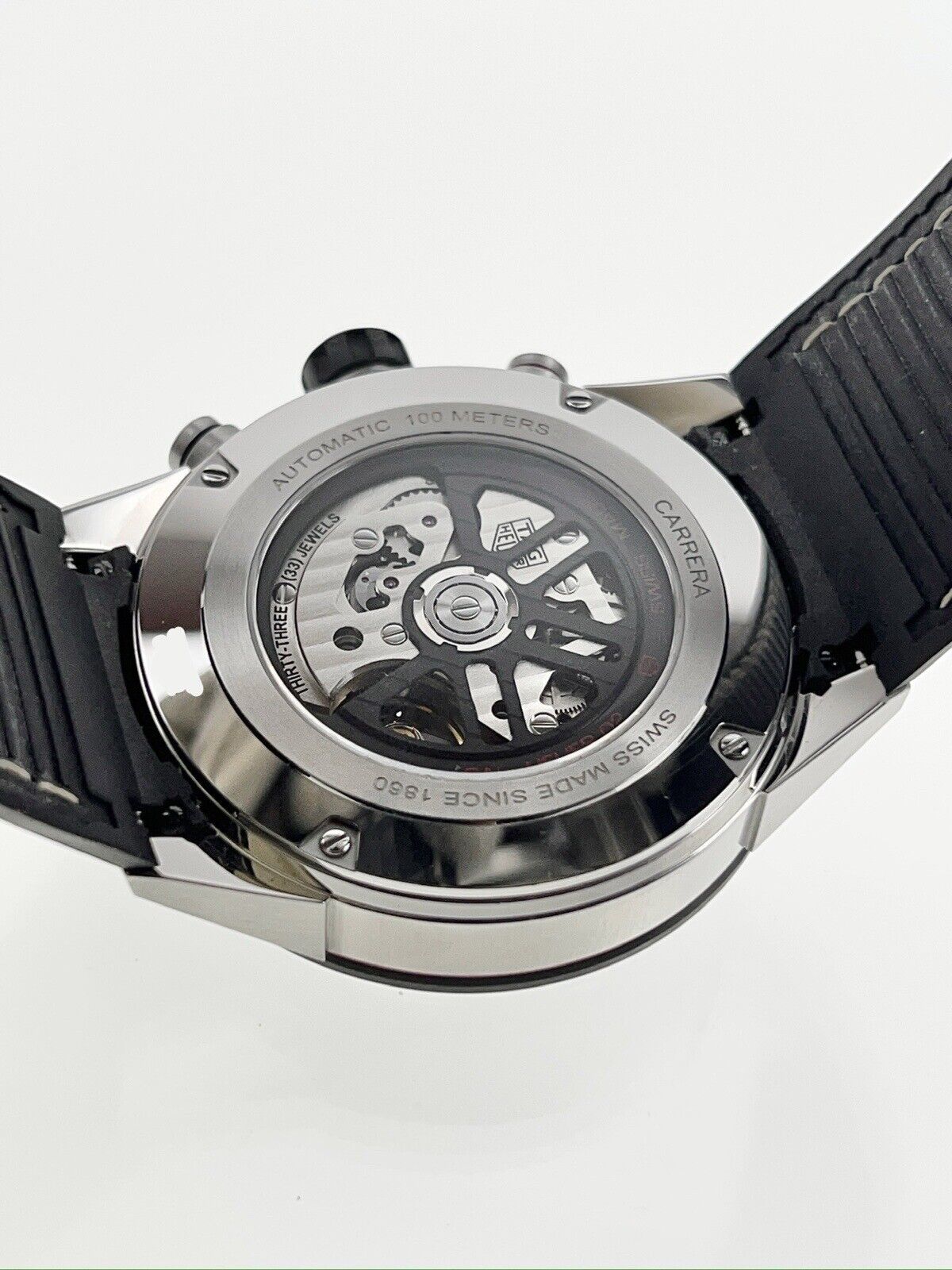 TAG Heuer Carrera Skeleton Automatic 45mm Watch CBG2A10 - Box And Papers