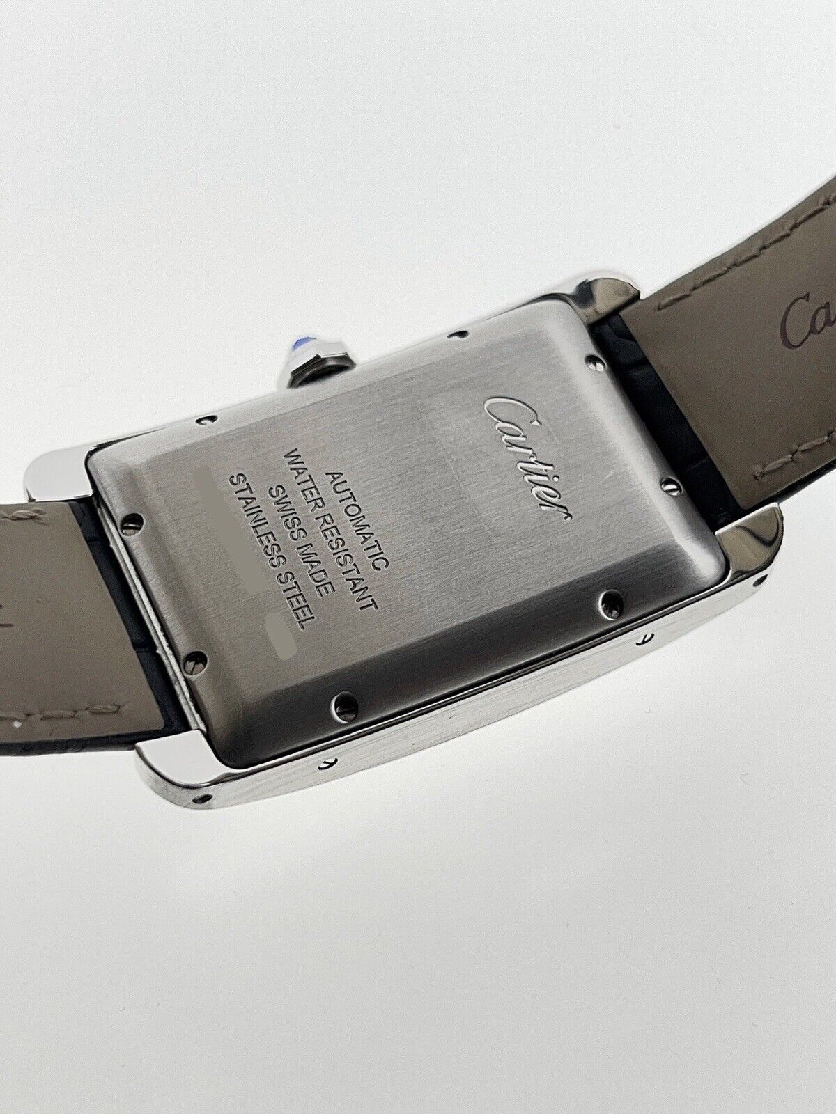 Cartier Tank Americaine Stainless Steel 26x45mm Automatic Men’s Watch WSTA0045