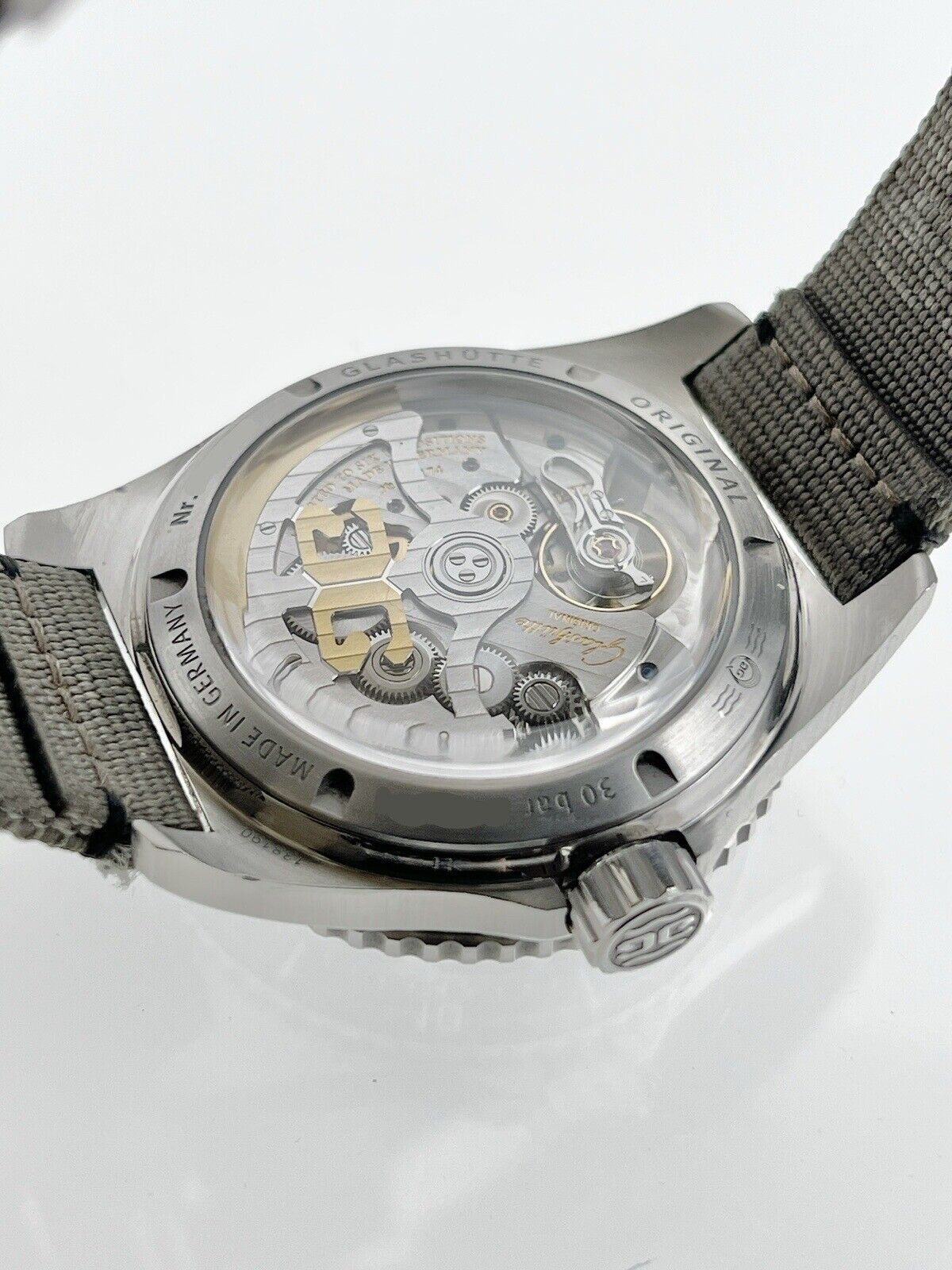 Glashutte SeaQ Panoramadatum Ref-1-36-13-01-80-08 Auto 43mm Black Dial