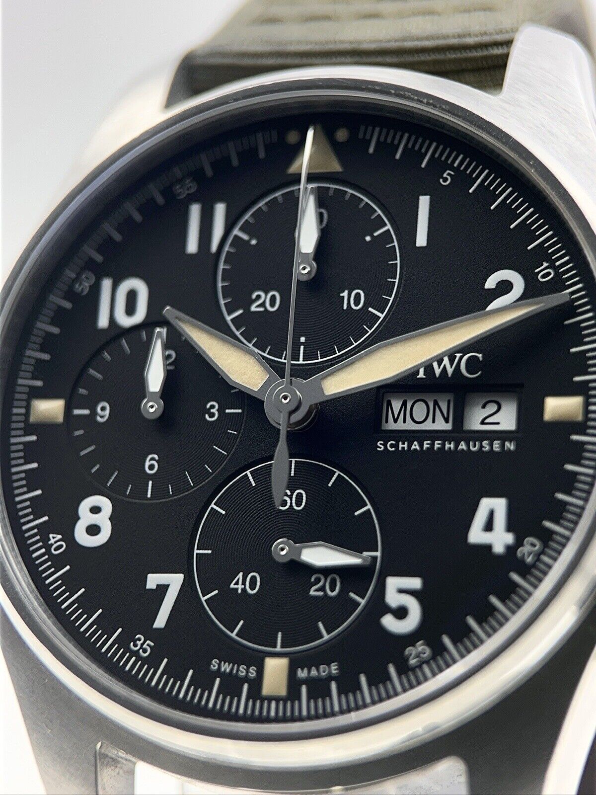 IWC Spitfire Chronograph Stainless Steel Black 41mm Automatic Men’s IW387901 B/P
