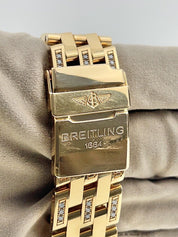 Breitling Cockpit 18k Yellow Gold 41mm Automatic Men’s Watch Factory Diamonds