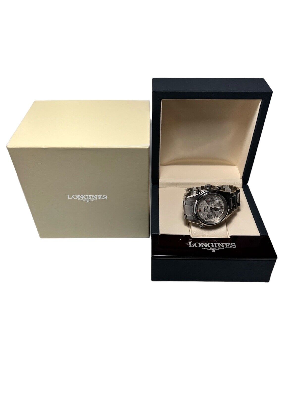 Longines Spirit Chronograph Automatic 42mm Watch L3.820.4 W/ Box