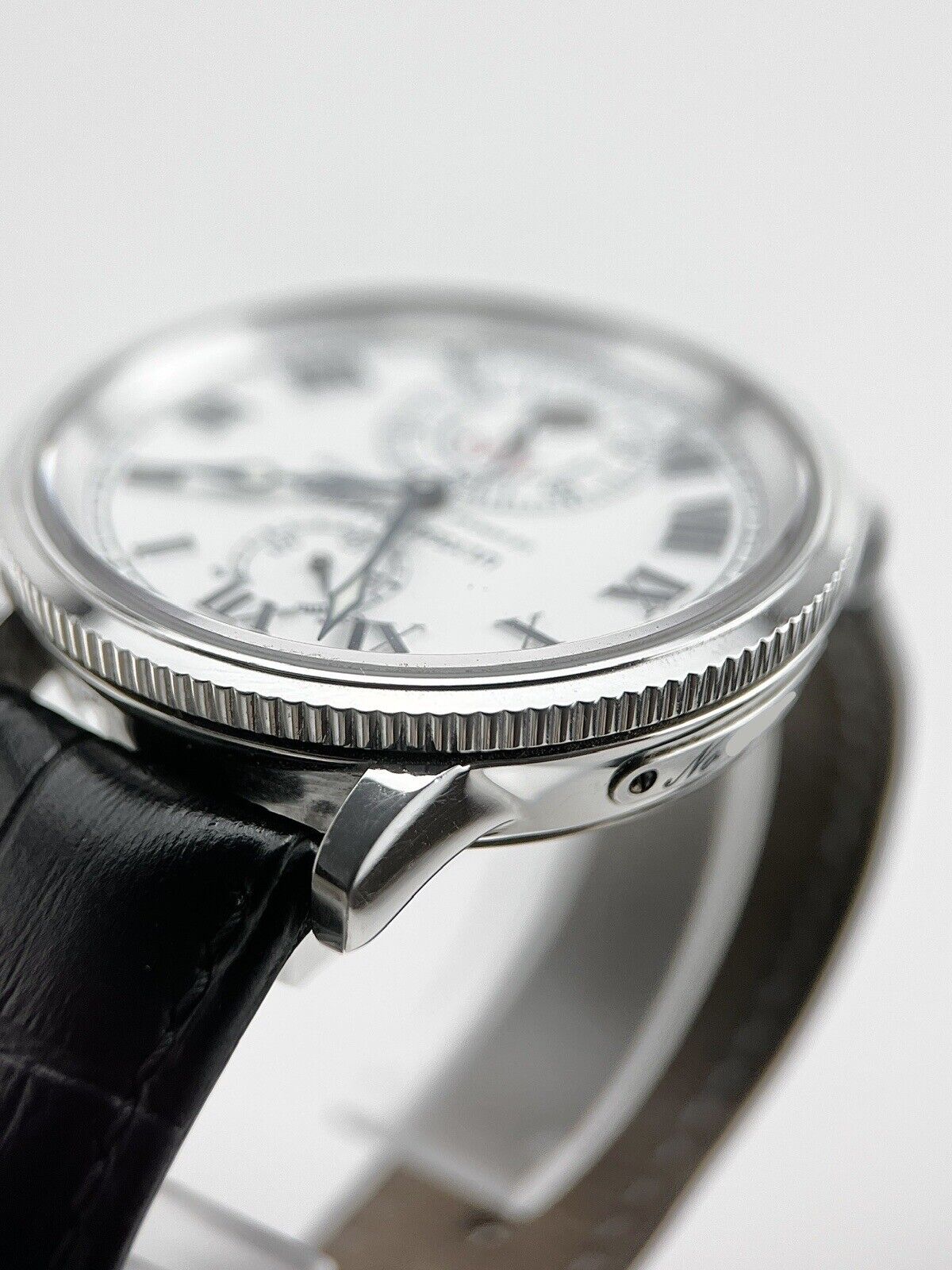 Ulysse Nardin Marine Chronomaster Ref-263-22 Automatic 38mm White Dial B&P