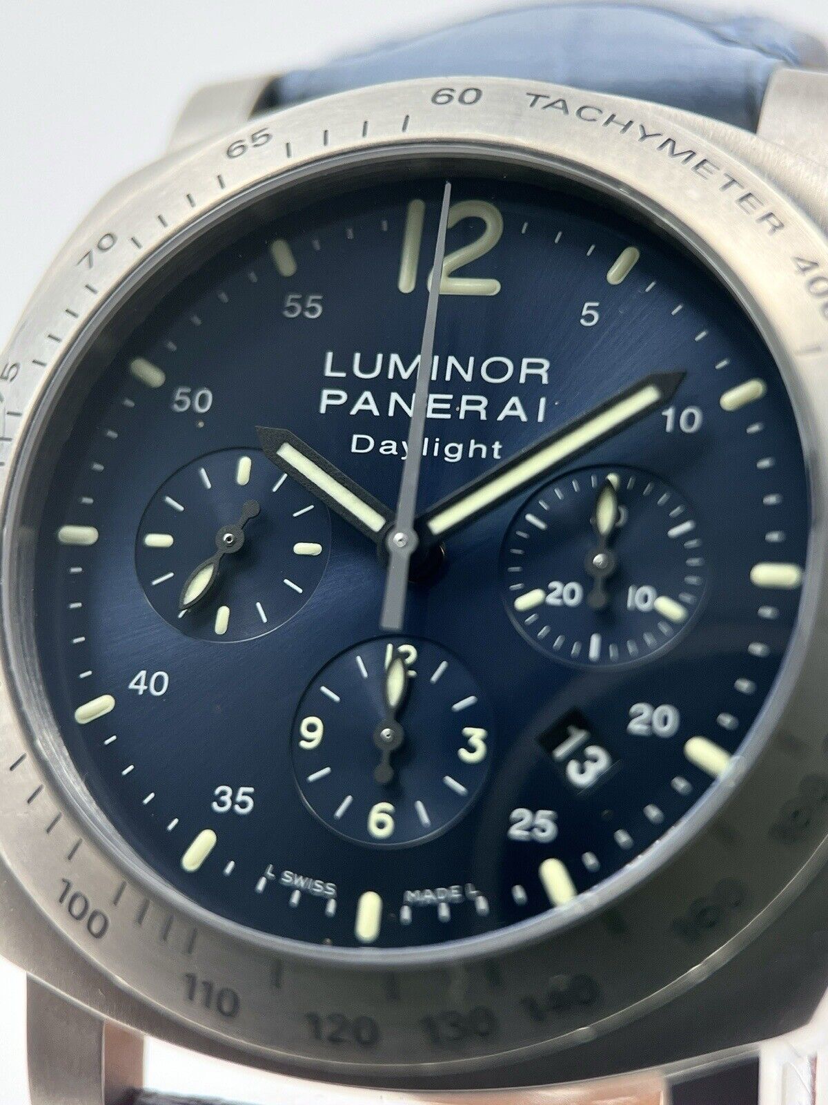 Panerai Luminor Chrono Automatic 44mm Blue Dial Titanium Case PAM00326