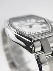Cartier Roadster Stainless Steel 37mm Automatic Men’s Watch 2510 AM Diamonds