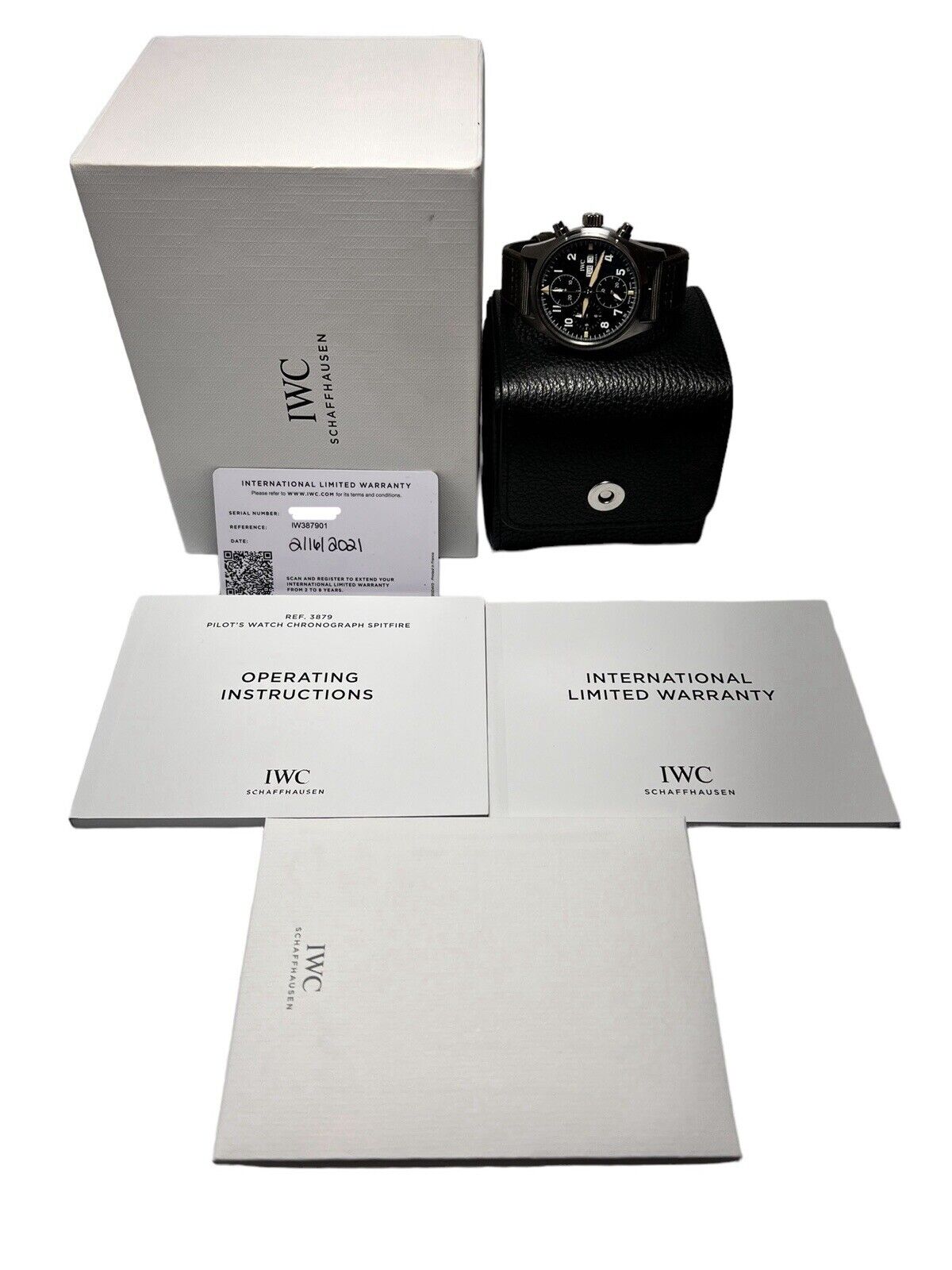 IWC Spitfire Chronograph Stainless Steel Black 41mm Automatic Men’s IW387901 B/P