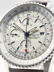 Breitling Navitmer World Stainless Steel White 46mm Automatic Men’s Watch A24322