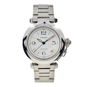 Cartier Pasha Stainless Steel White 35mm Stainless Steel Automatic Watch 2324