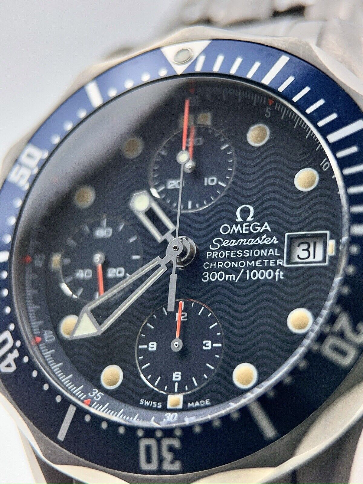 Omega Seamaster Titanium Blue Dial 41.5mm Automatic Men’s Watch 2298.80.00