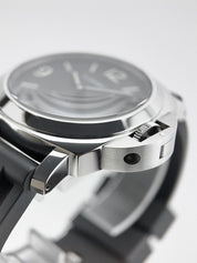 Panerai Luminor Base Logo Stainless Steel Black 44mm Manual Wind Watch PAM00733