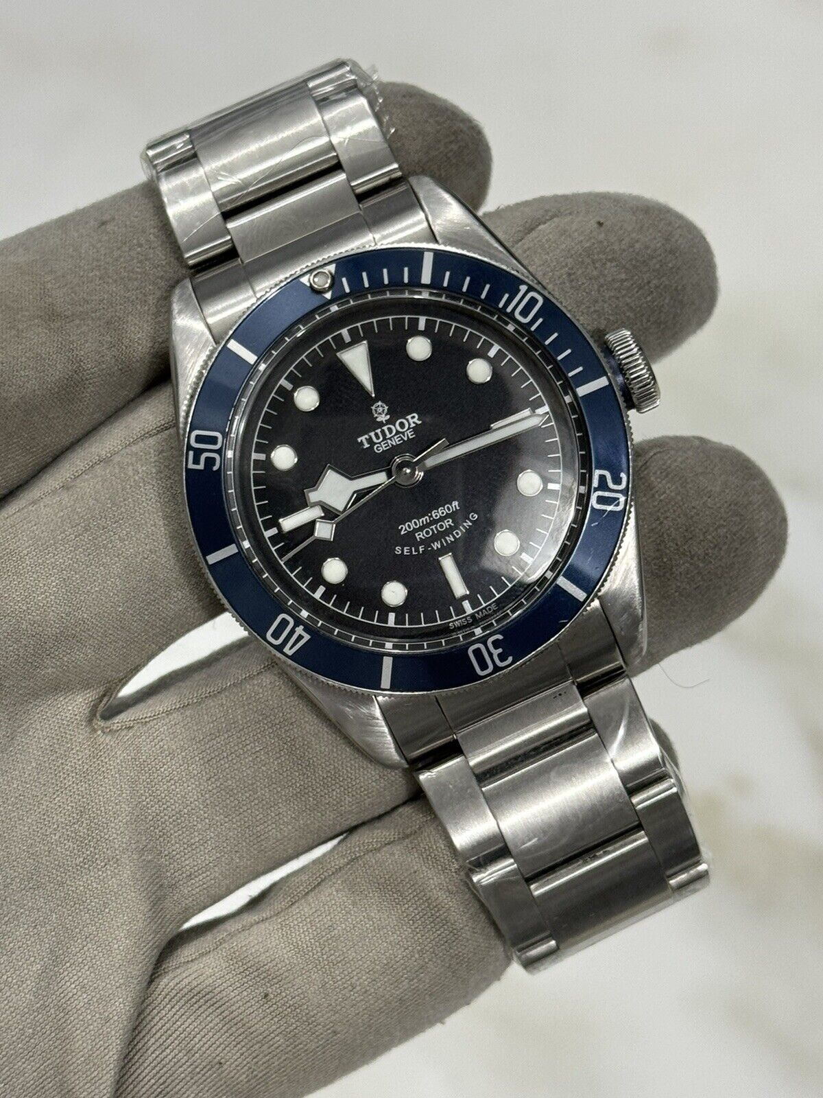 Tudor Heritage Black Bay Blue Steel Blue 41mm Automatic Men’s Watch 79220B