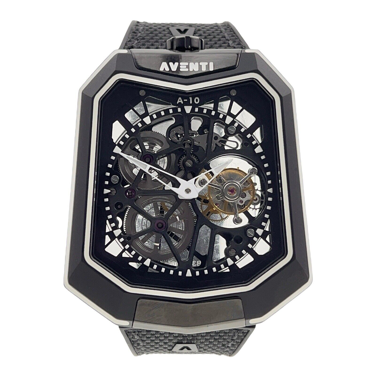 Aventi A10 Tourbillon Titanium Black 48x55mm Manual Wind Men’s Watch A10-04