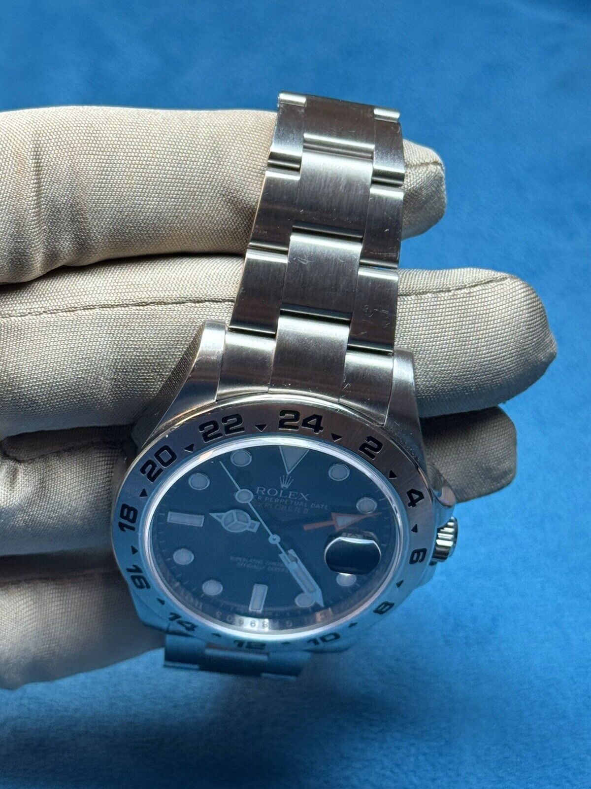 Rolex Explorer II Black 216570 Stainless Steel GMT Date 42mm Men’s Watch