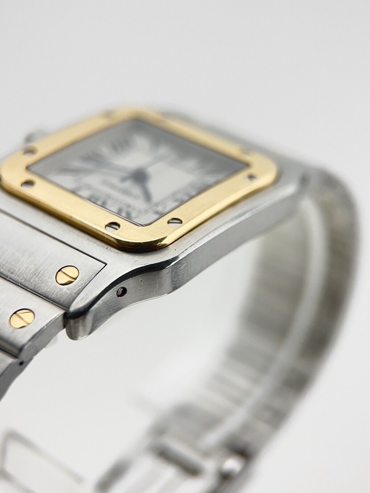 Cartier Santos Galbee Steel & Gold 29x41mm Quartz Movement Watch 187901