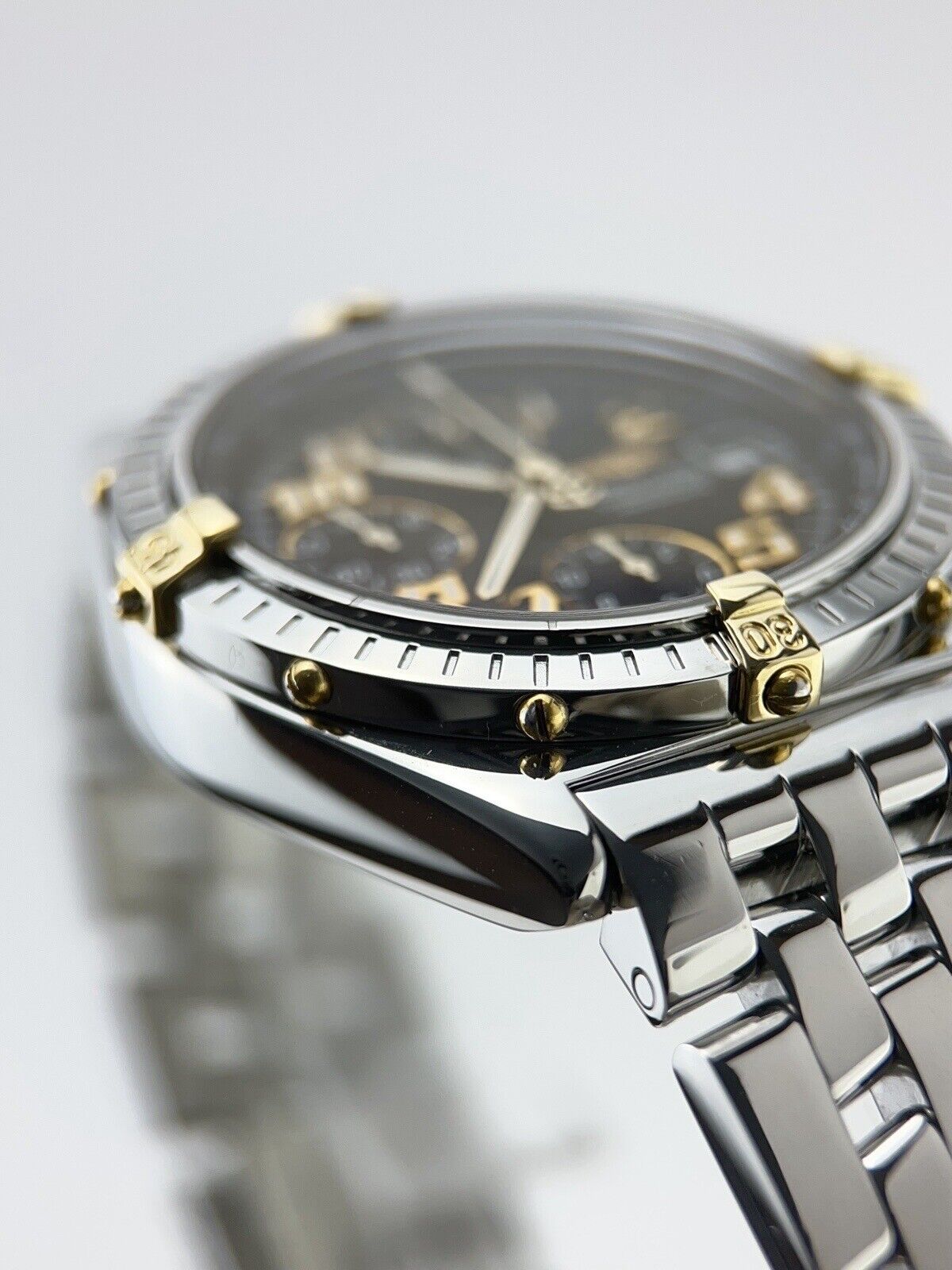 Breitling Chronomat Stainless Steel & Gold Black 39mm Automatic Men’s Watch