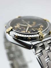 Breitling Chronomat Stainless Steel & Gold Black 39mm Automatic Men’s Watch