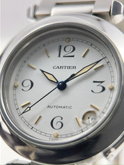 Cartier Pasha Stainless Steel White 35mm Stainless Steel Automatic Watch 2324